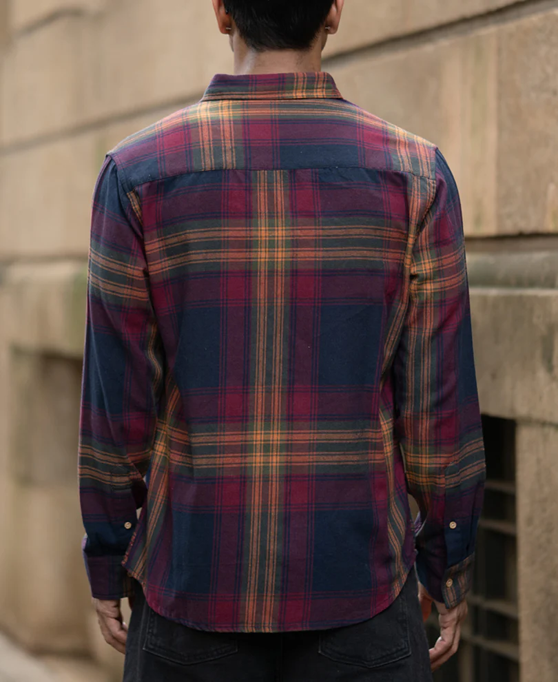 Multicolour Twill Checks Buttondown Shirt - Image 3