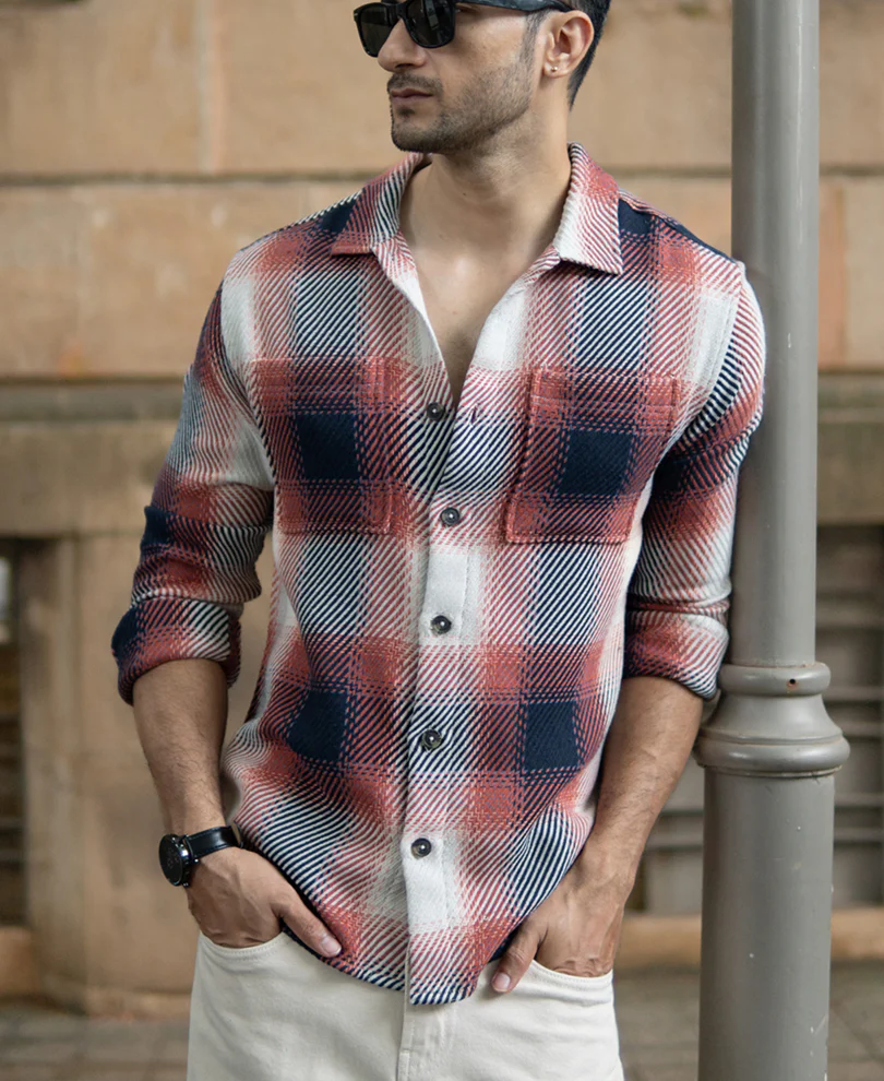 Multicolour Twill Checks Shirt - Image 2
