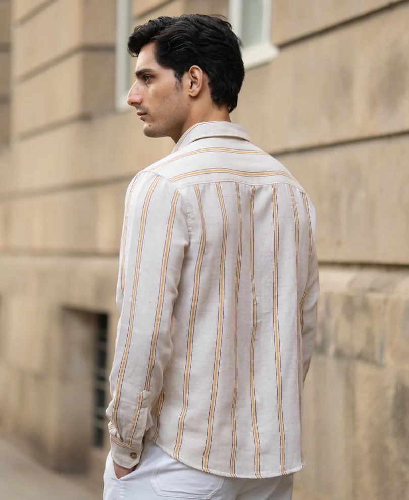 Natural Broad Striped Shirt - Image 6