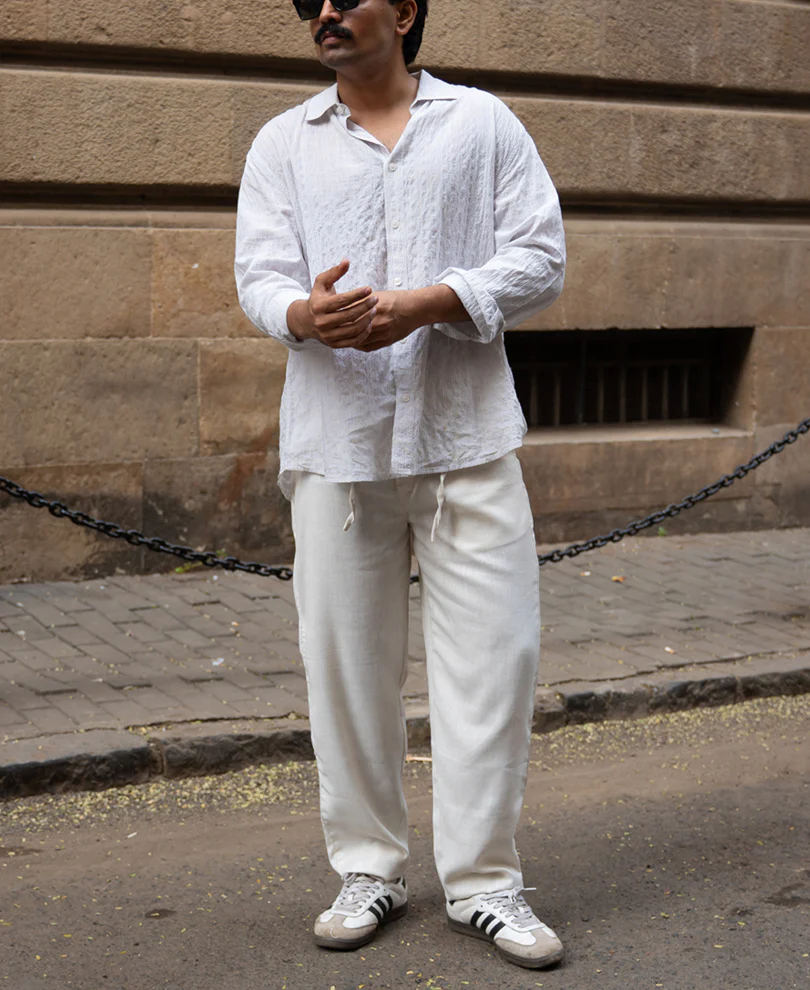 Natural Linen Trousers - Image 6