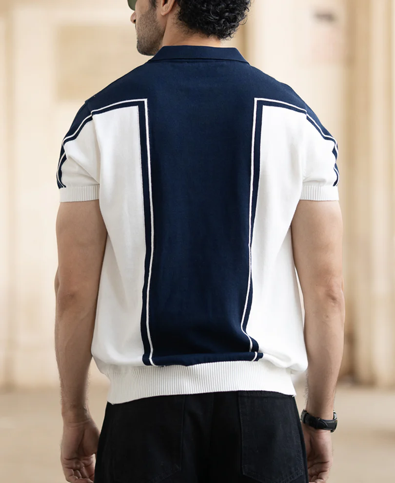 Navy Regular Fit Half Sleeve T-Shirt 100% Cotton - Image 4
