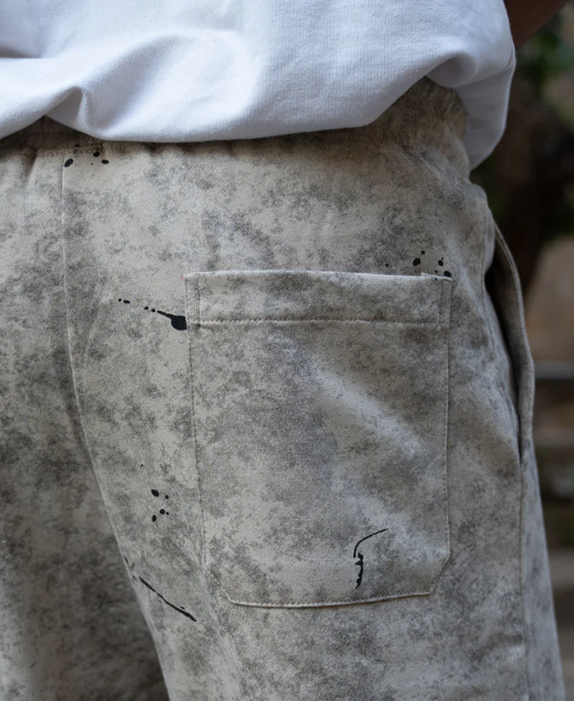 Neutral Printed Baggy Fit Trackpant 100% Cotton - Image 5