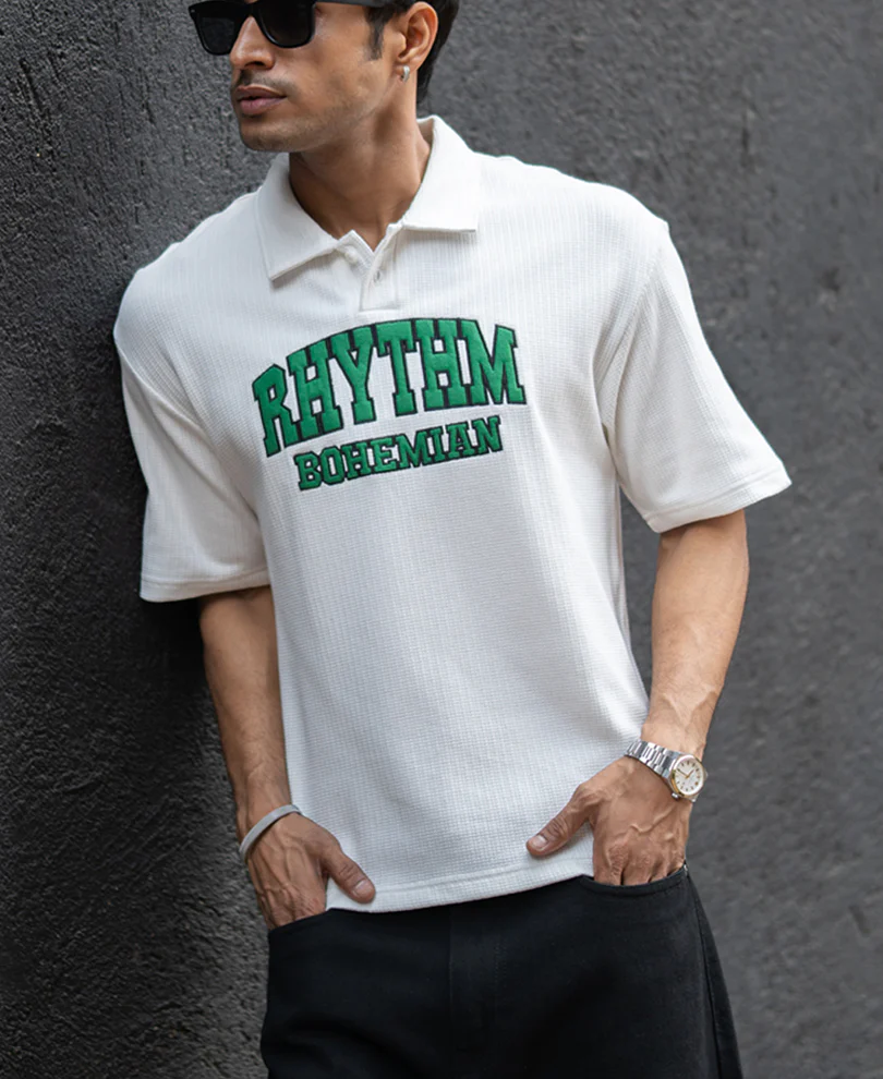 Off-White Applique Polo T-Shirt - Image 2