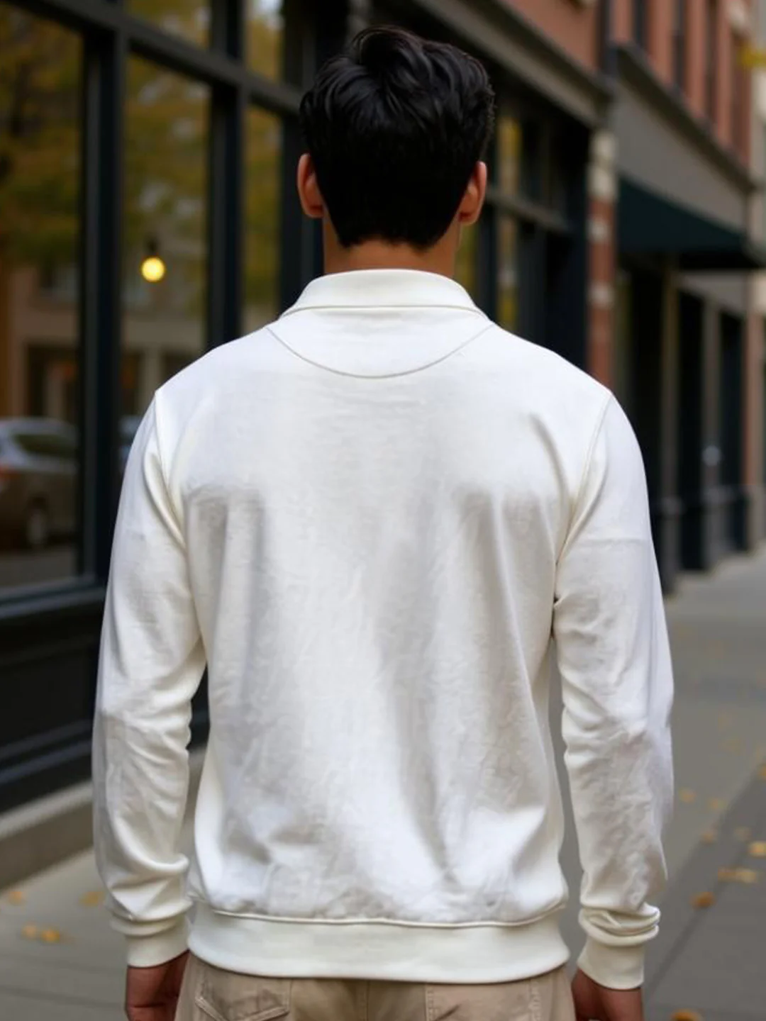 Off-White Contrast Embroidery T-Shirt - Image 6