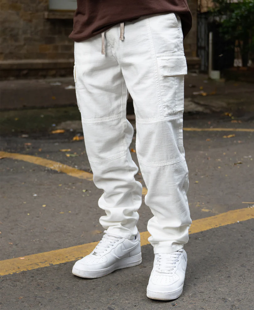 Off-White Cargo Pant 100% Cotton - Image 2