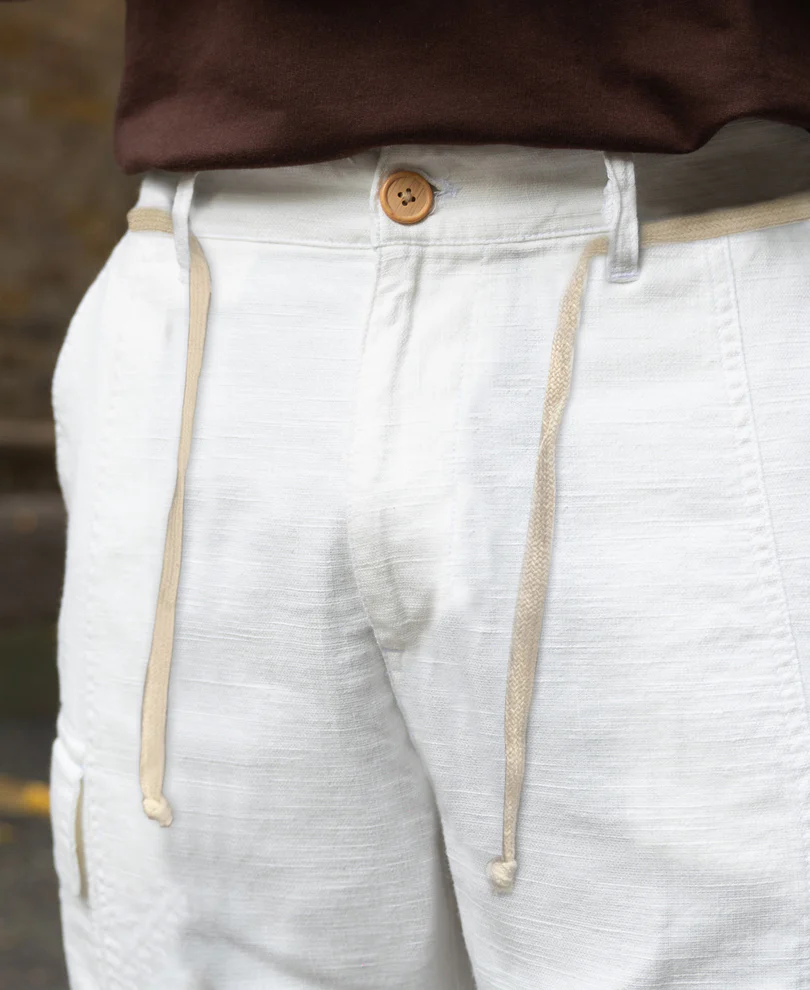 Off-White Cargo Pant 100% Cotton - Image 4