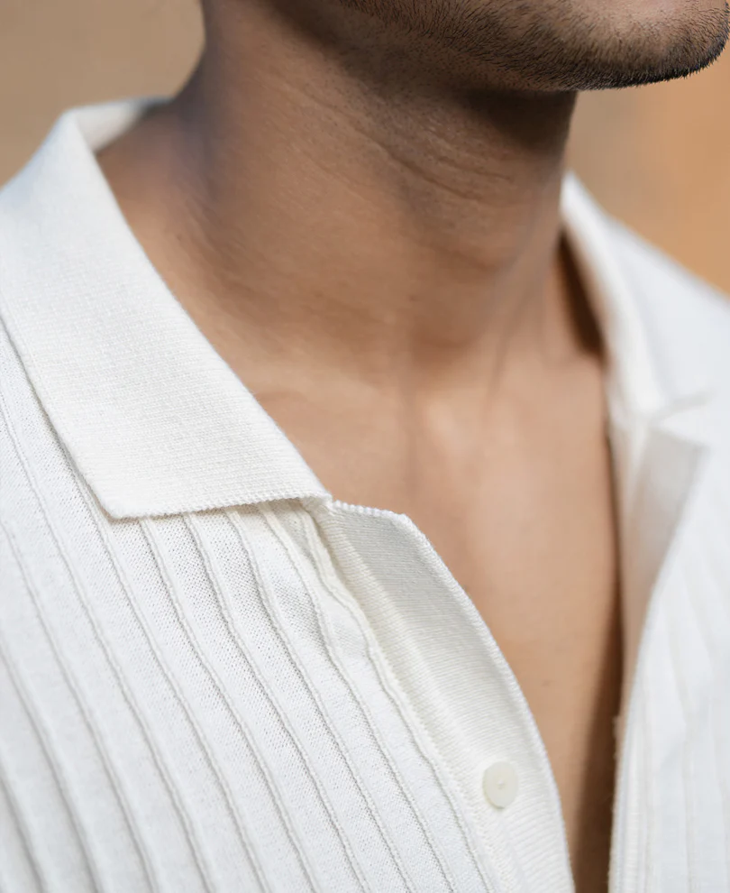 White Knit Shirt - Image 3