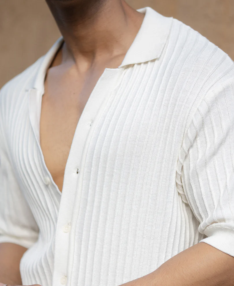 White Knit Shirt - Image 4