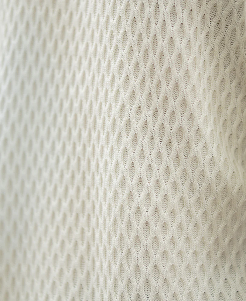 Off White Knitted T-Shirt - Image 4