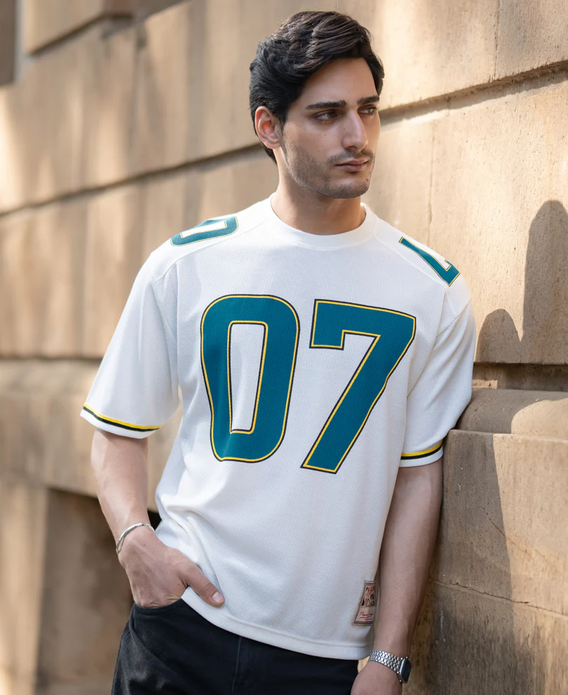 Off White Oversized Jersey T-Shirt - Image 2