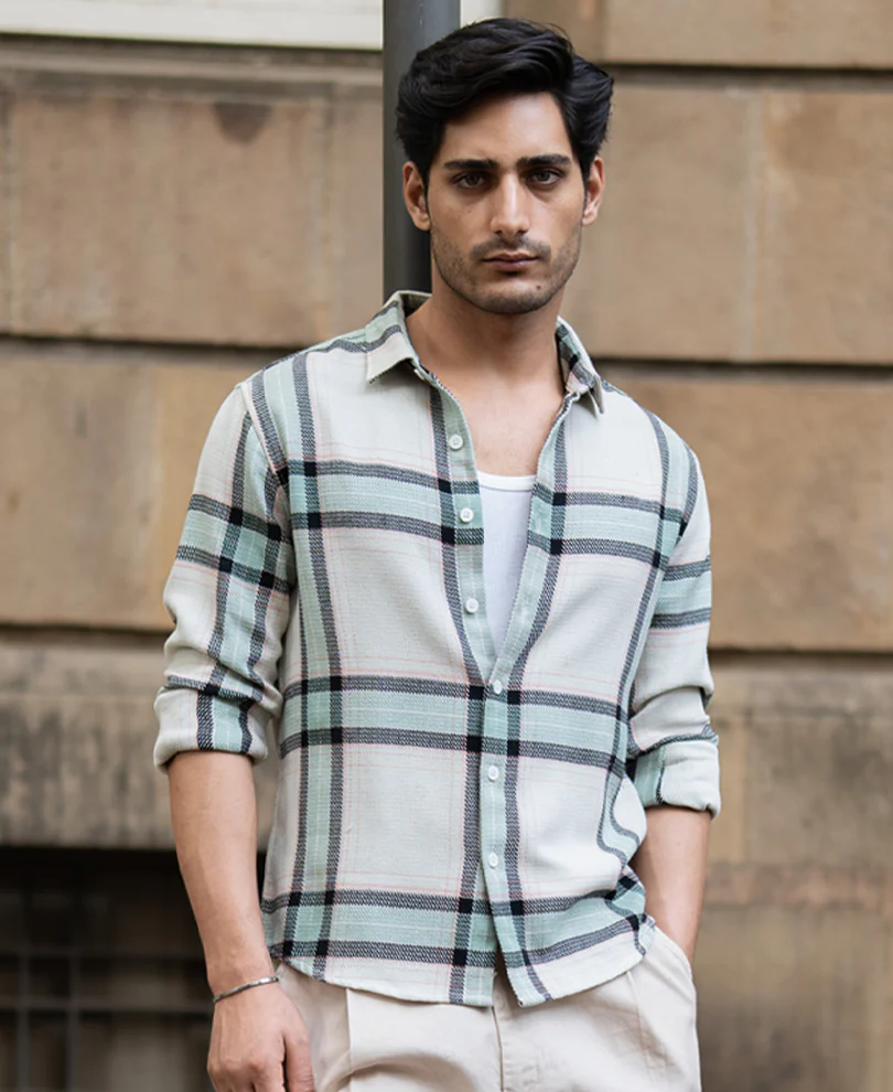 Off-White Structure Checks Shirt - Image 2