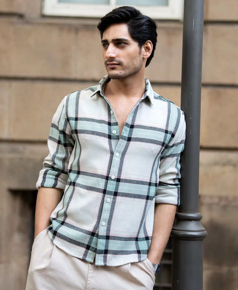 Off-White Structure Checks Shirt - Image 3