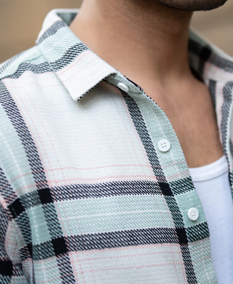 Off-White Structure Checks Shirt - Image 4