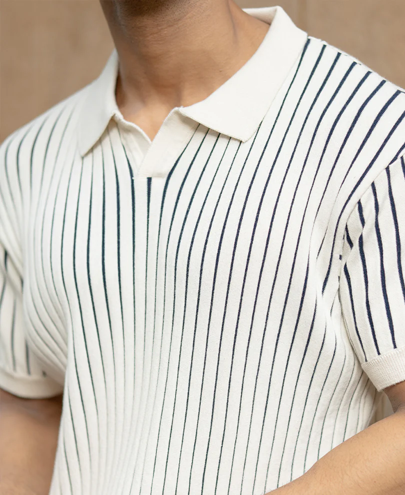 Off-White Structured Stripe T-Shirt - Image 4