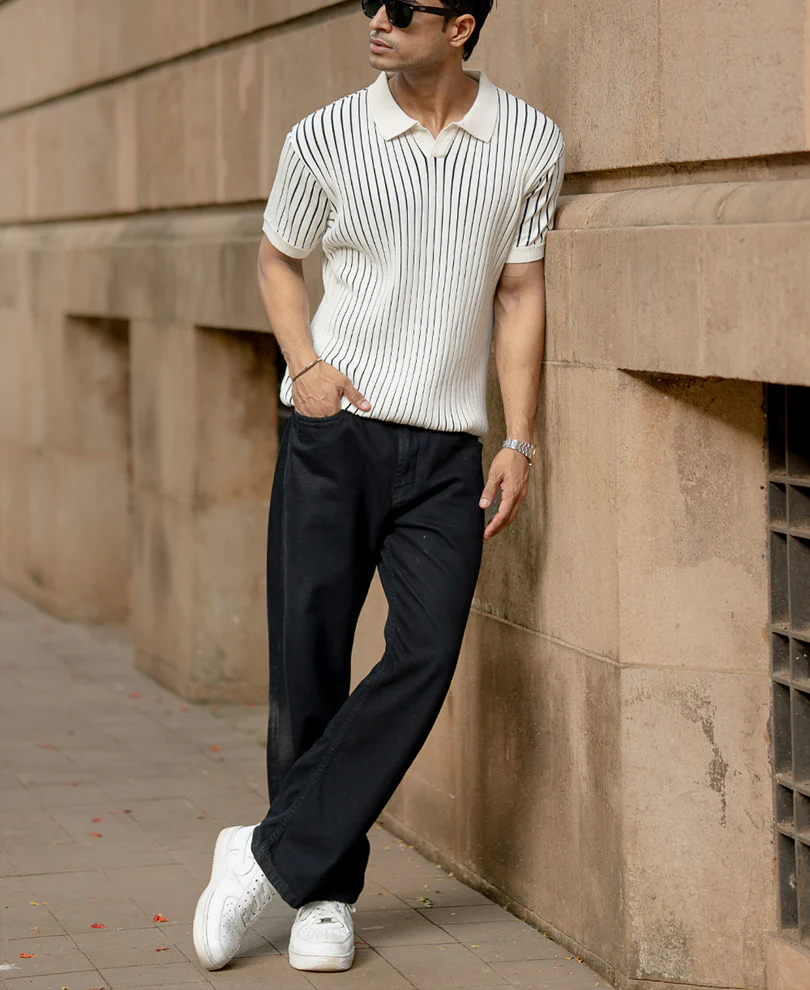 Off-White Structured Stripe T-Shirt - Image 6