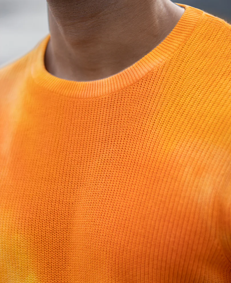Orange Tie Dye T-Shirt 100% Cotton - Image 5