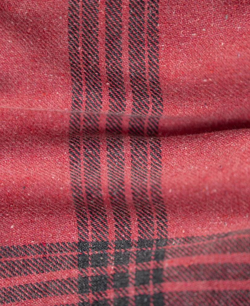 Red Washed Checks Shirt - Image 5