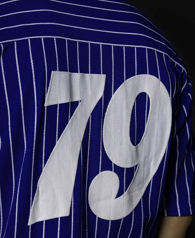 Royal Blue Printed Jersey Shirt - Image 4