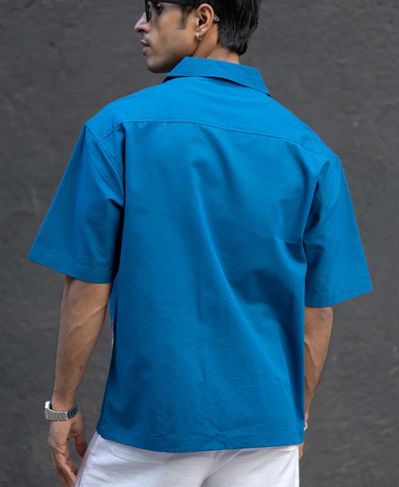 Royal Embroidered Summer Shirt 100% Cotton - Image 5