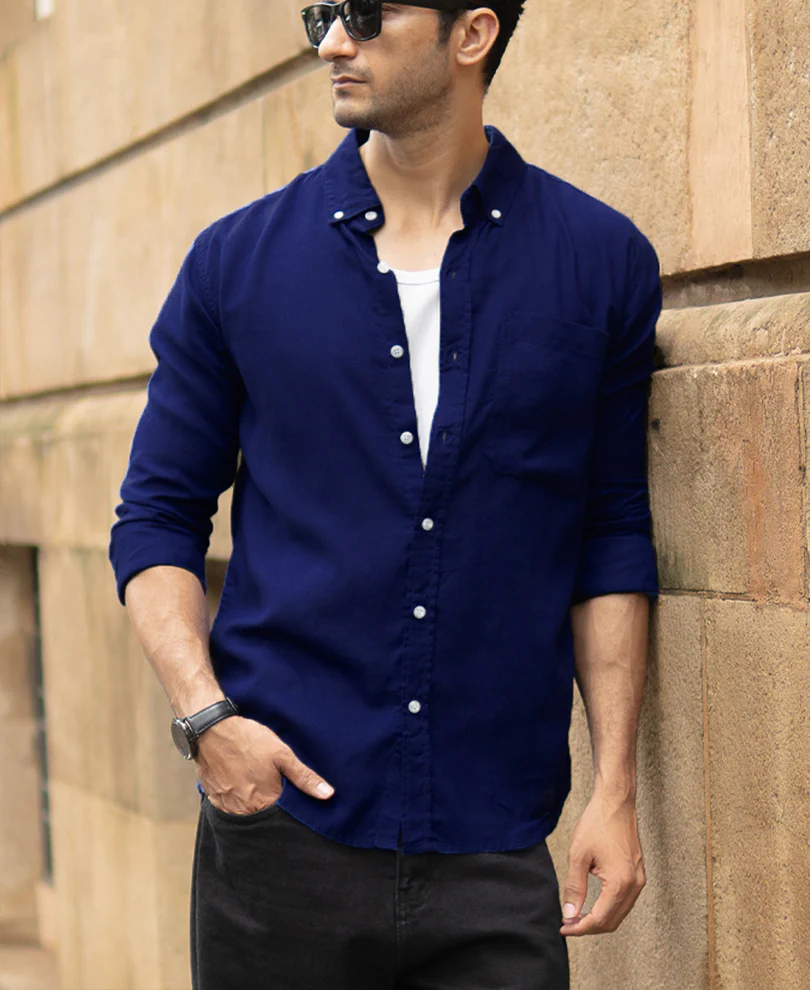 Royal Linen Blend Shirt - Image 3