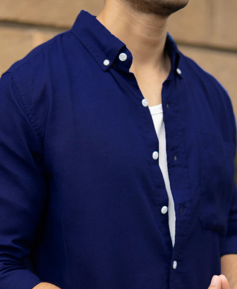 Royal Linen Blend Shirt - Image 4