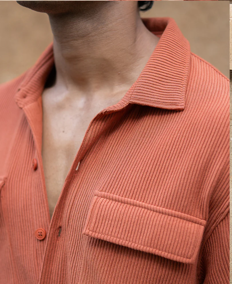 Russet Shirt With Pockets - Image 4