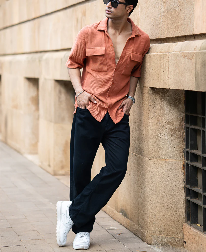Russet Shirt With Pockets - Image 6