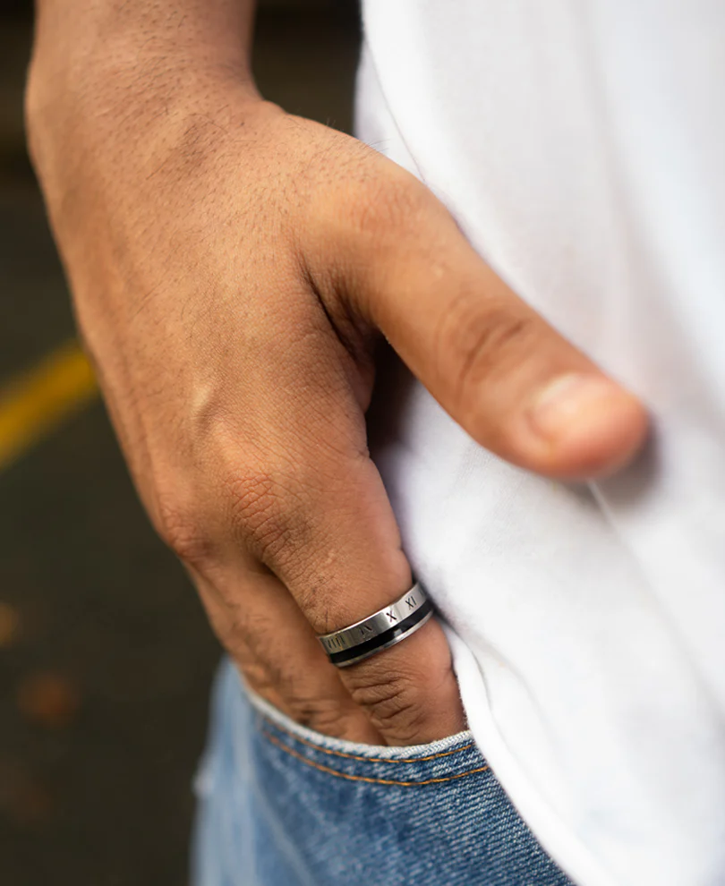 Sliver Roman Designâ Ring - Image 2