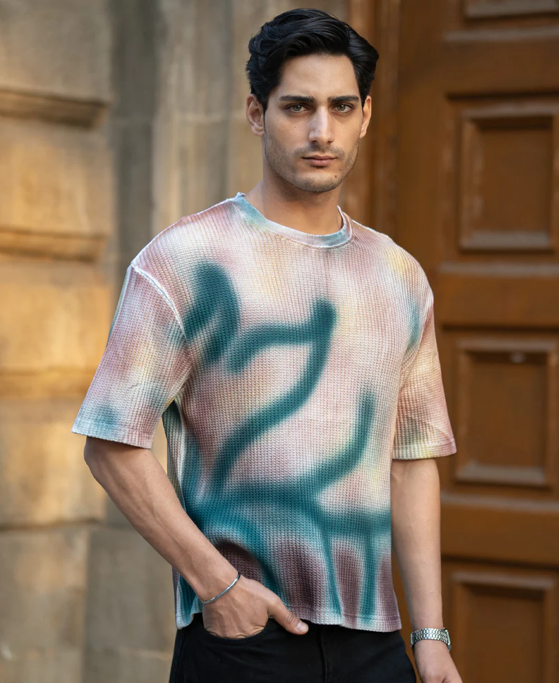 Spray Print Graffiti T-Shirt - Image 2