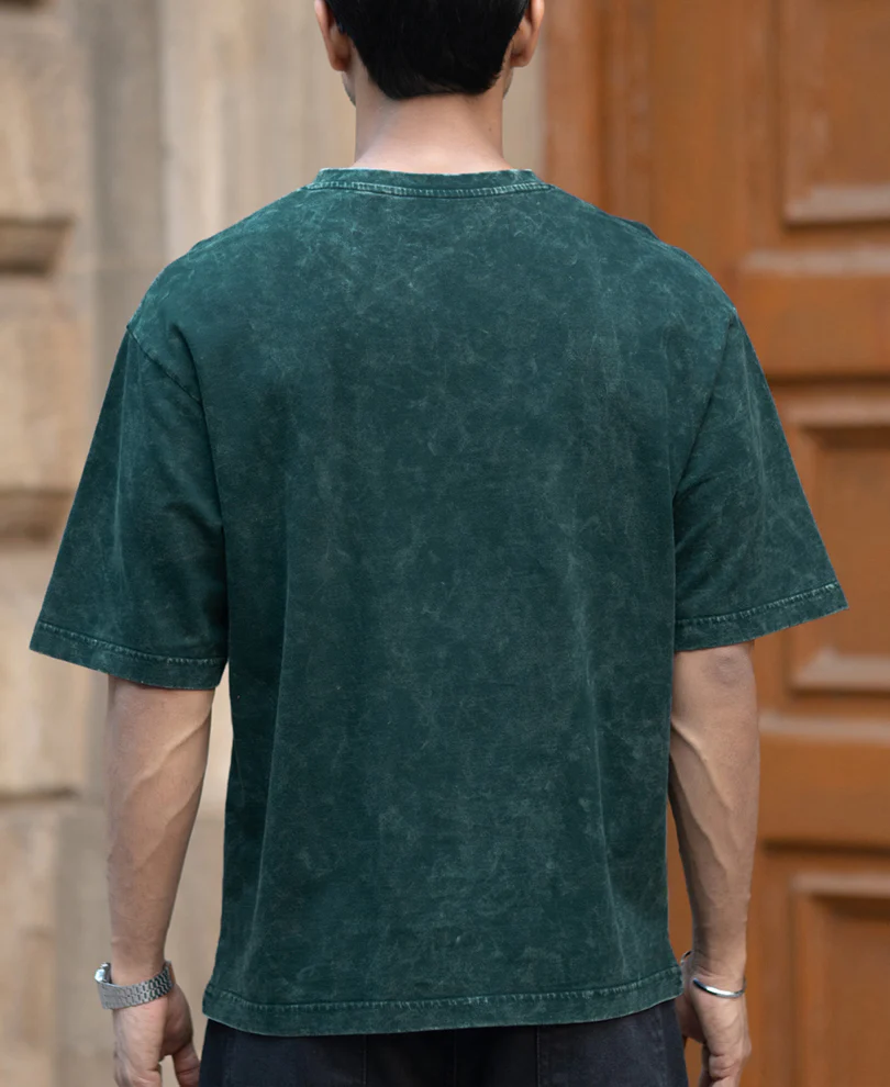 T-Shirt Oversize Fit Half Sleeve V Neck 100% Cotton - Image 5