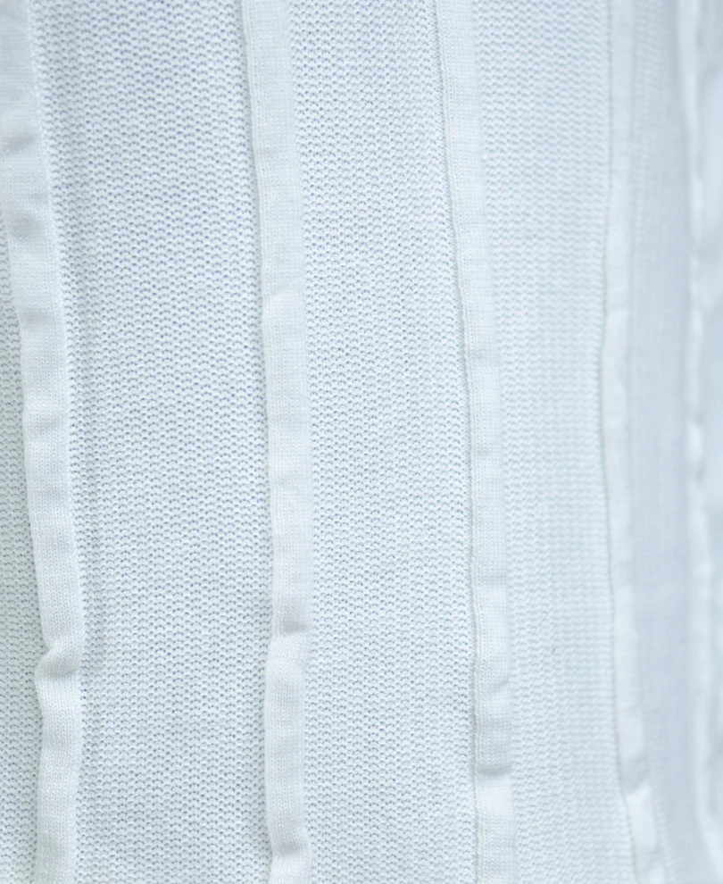 White Structured T-Shirt 100% Cotton - Image 4