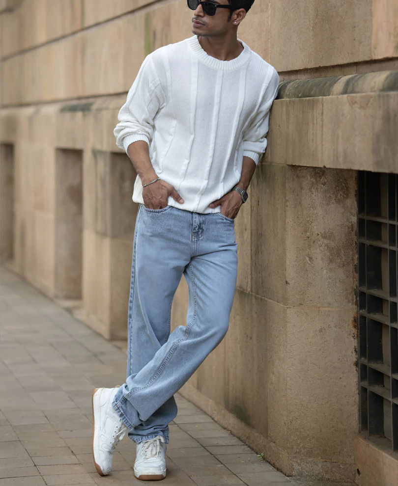 White Structured T-Shirt 100% Cotton - Image 7