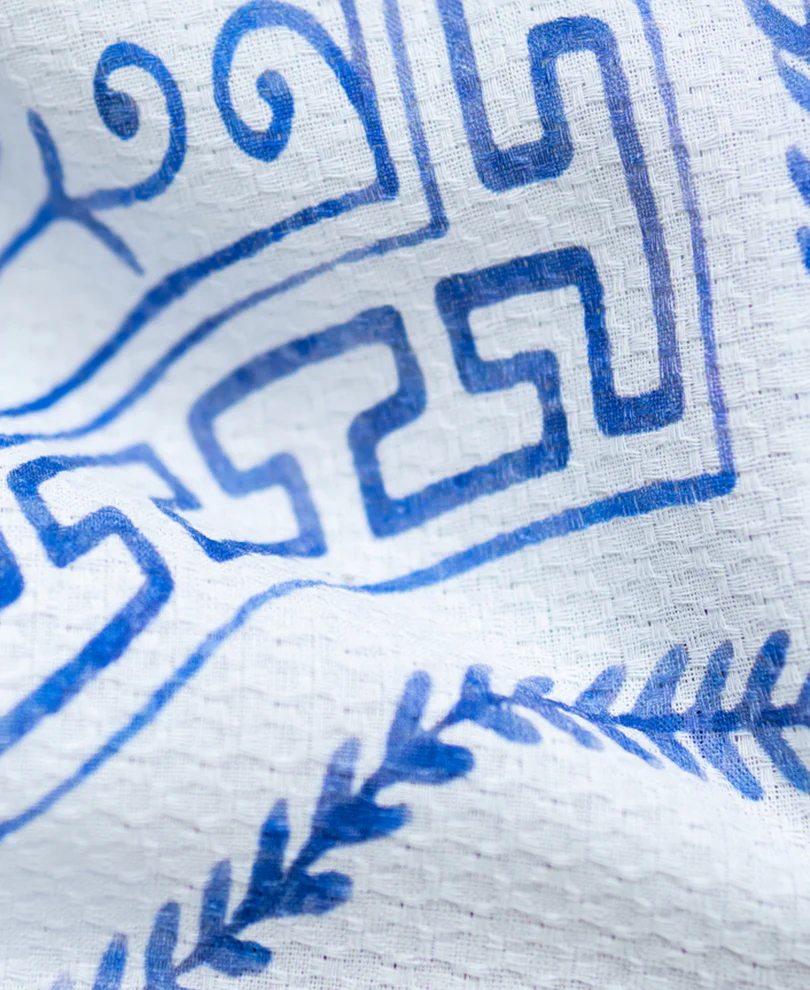 White Printed Structured Shirt 100% Cotton - Image 4