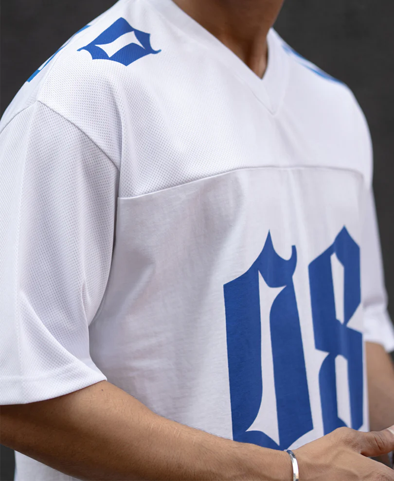 White Printed Jersey T-Shirt - Image 4