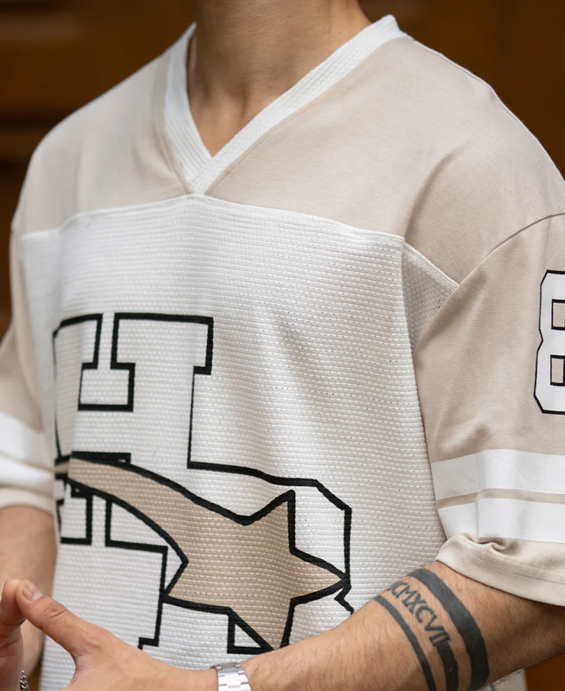 White Printed Oversize T-Shirt - Image 3