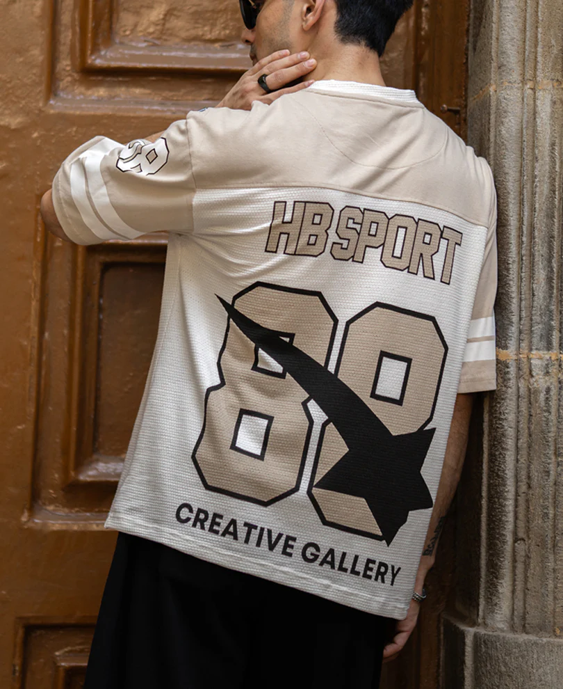 White Printed Oversize T-Shirt - Image 6