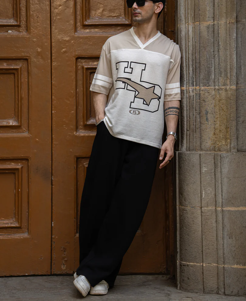 White Printed Oversize T-Shirt - Image 7