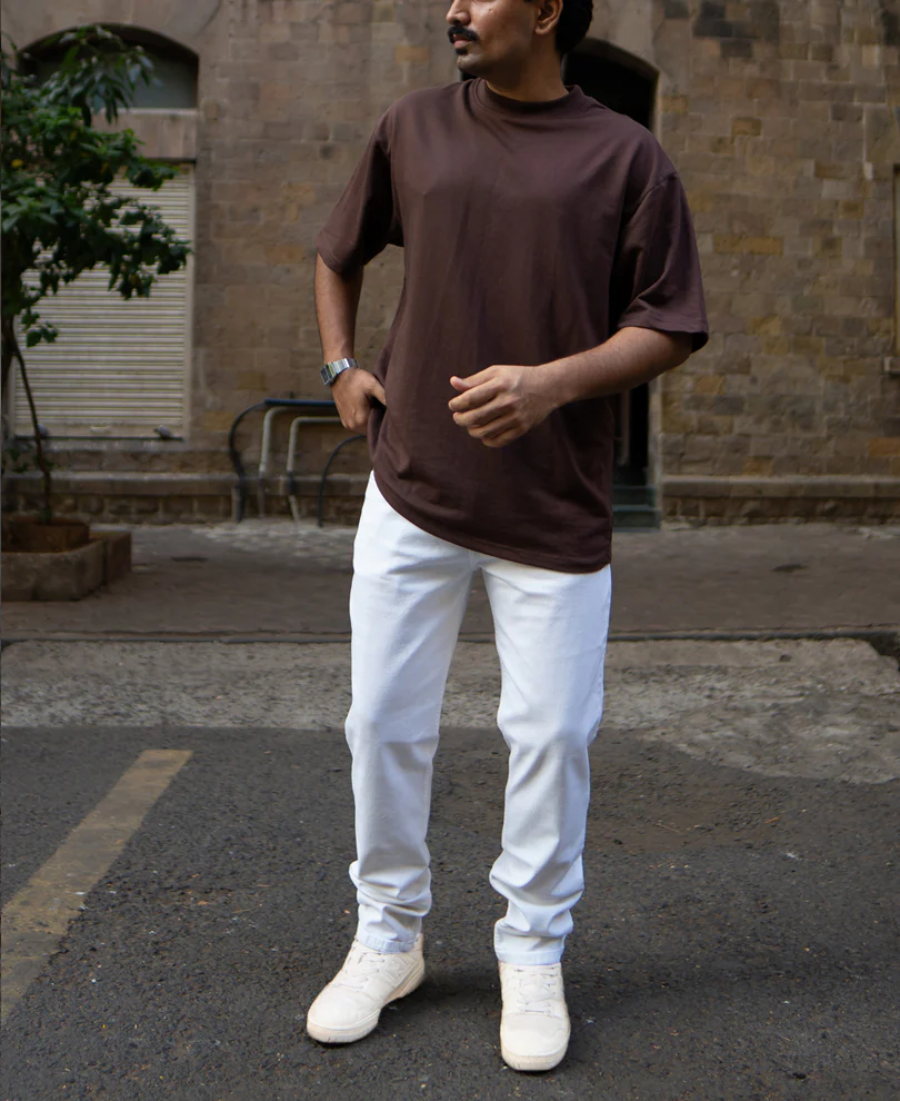 White Regular Fit Denim - Image 5