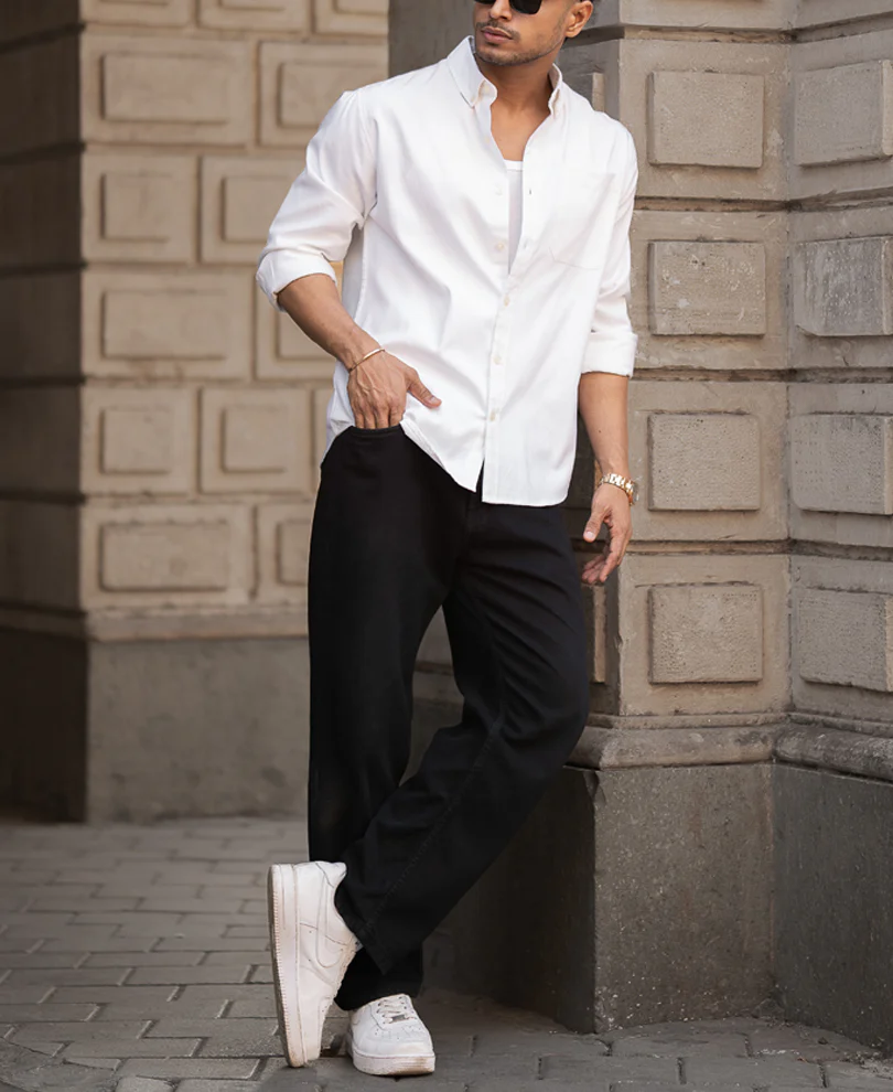 White Oxford Shirt 100% Cotton - Image 6