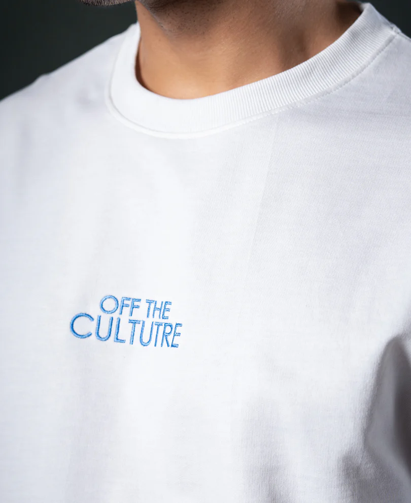 White Sprayed Oversize T-Shirt 100% Cotton - Image 5