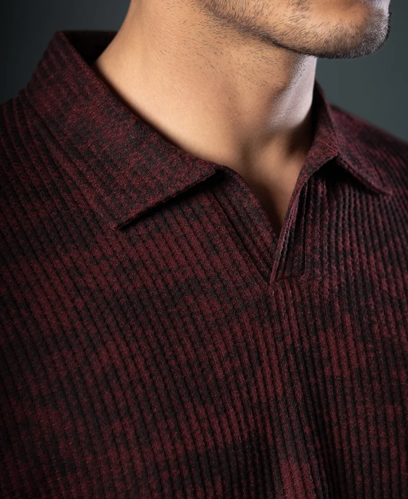 Wine Printed Boxy T-Shirt - Image 7