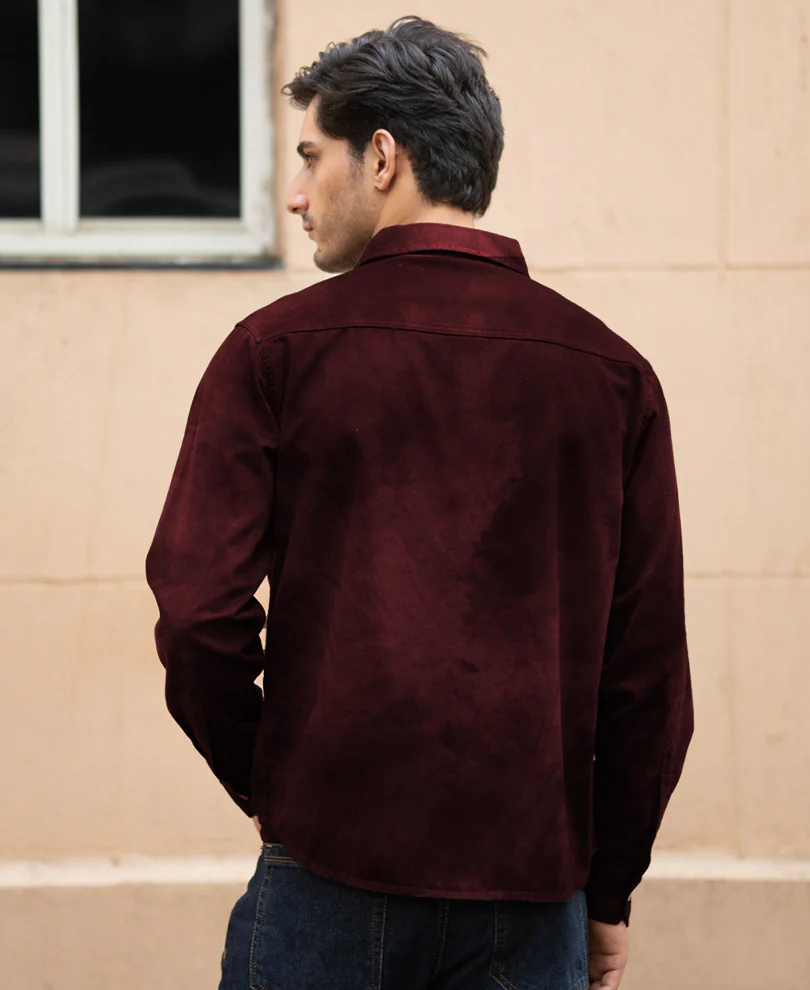 Wine Sprayed Shirt 100% Cotton - Image 5